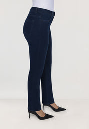 Ginie Slim Tapered Jeans | Blue Black