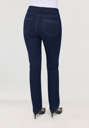Ginie Slim Tapered Jeans | Blue Black