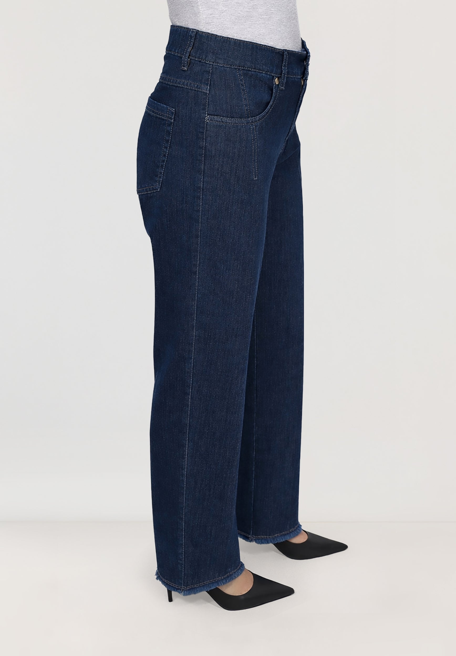 Gretha Comfortabele Tapered Jeans | Indigo