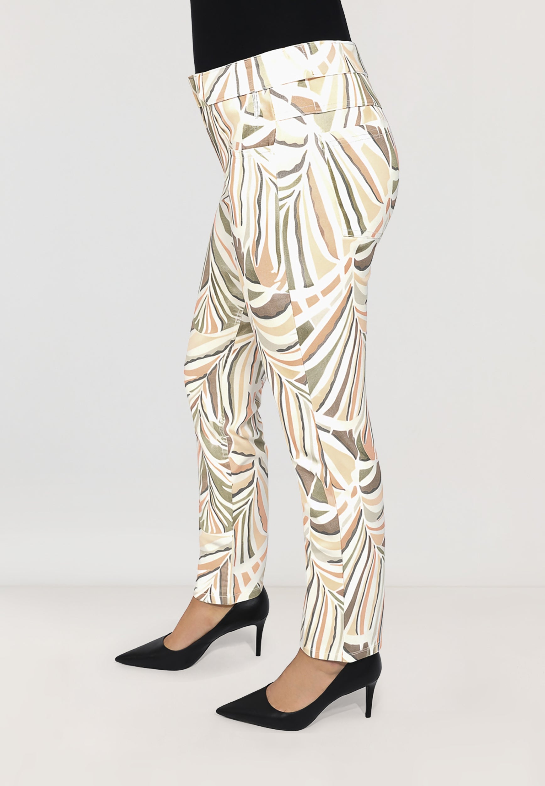 Twigie Shape-On Jeans | Nature-Khakies Print