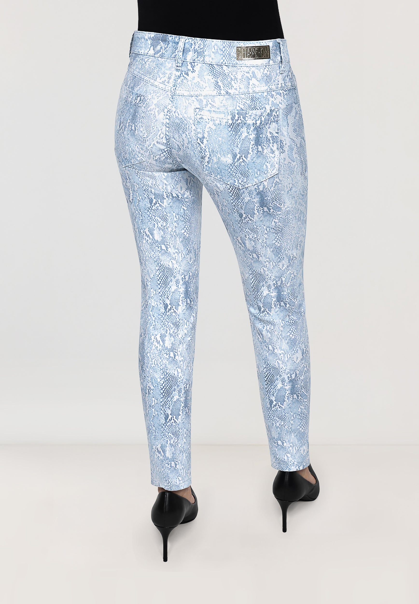 Twigie Shape-On Jeans | Light Blue Snake